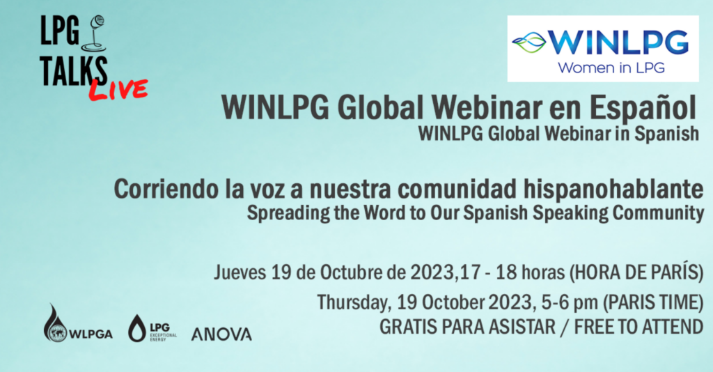 LPG Talks Live: Women in LPG (WINLPG) Global Webinar in Spanish